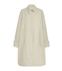 The Row Ivory Pluma Cotton-Cashmere Coat