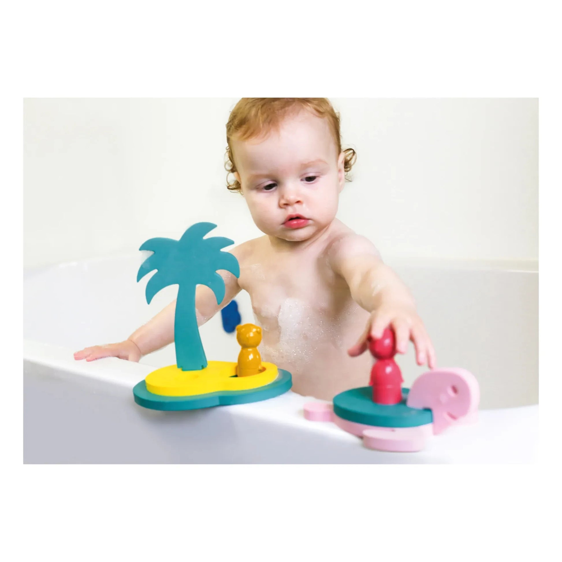Quut - 3D Bath Puzzle  Treasure Island Puzzle - 12 pieces