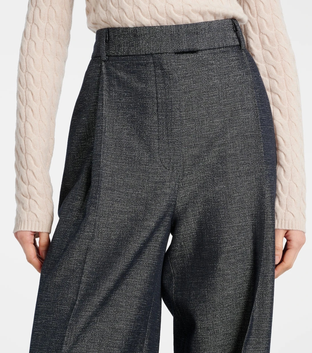 Altuzarra - Jess cotton and silk wide-leg pants