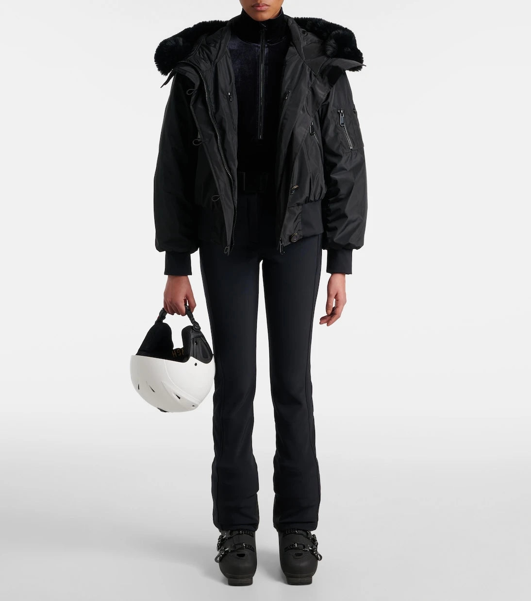 Goldbergh - Radient half-zip velvet ski top