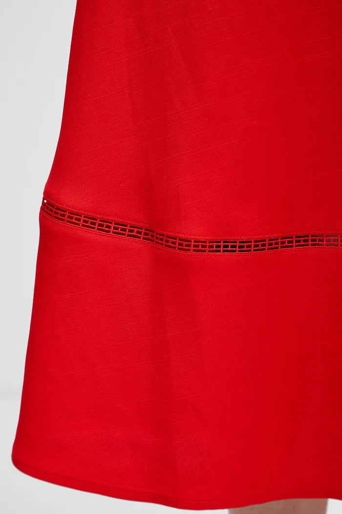 Tommy Hilfiger viskozlu trapez etek