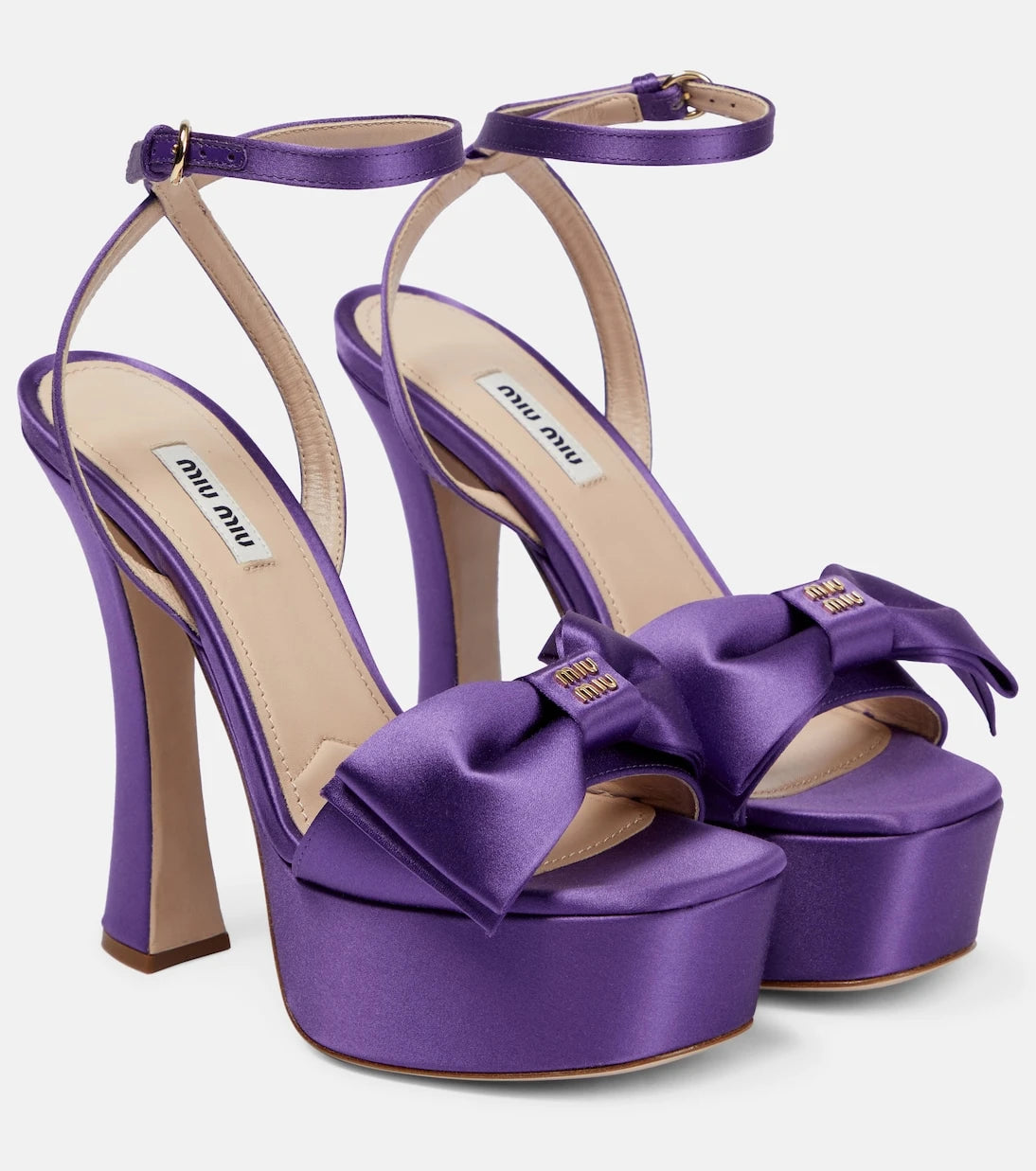 Miu Miu - Satin platform sandals