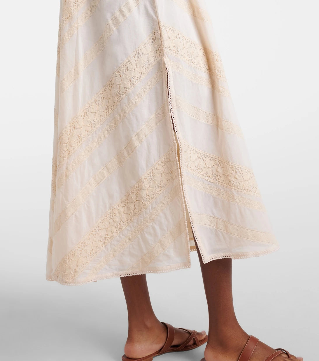 Juliet Dunn - Embroidered cotton midi dress