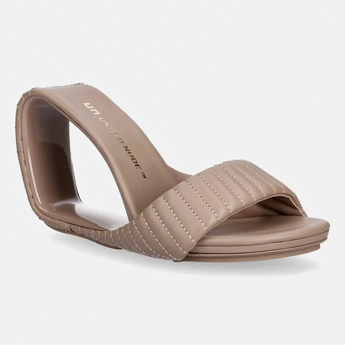 United Nude kadın deri terlikler Mobius Hi