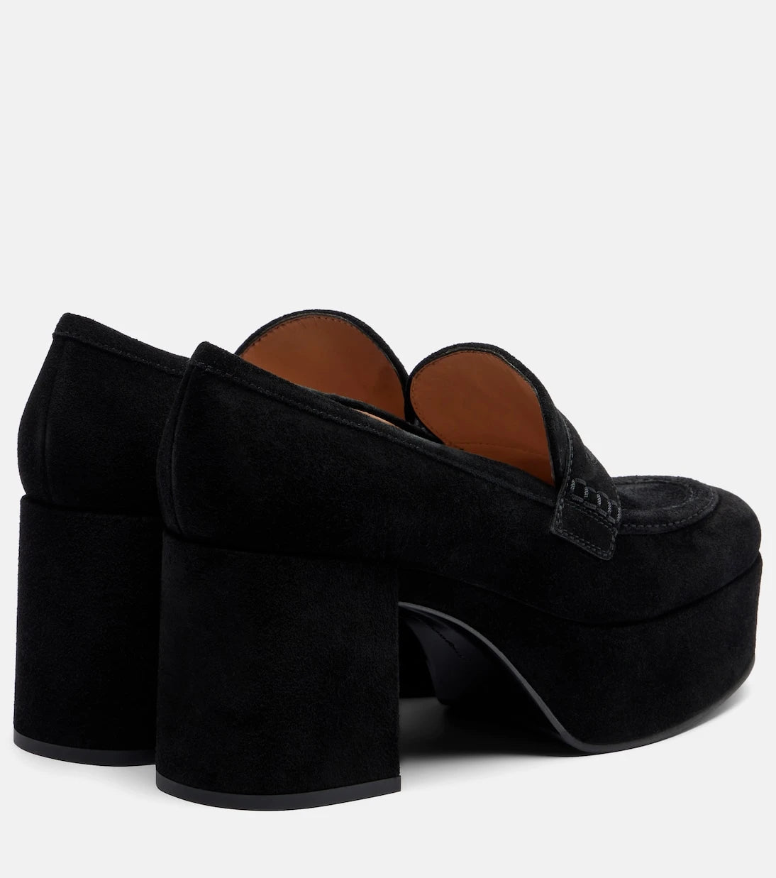 Gianvito Rossi - Jenna suede loafer pumps