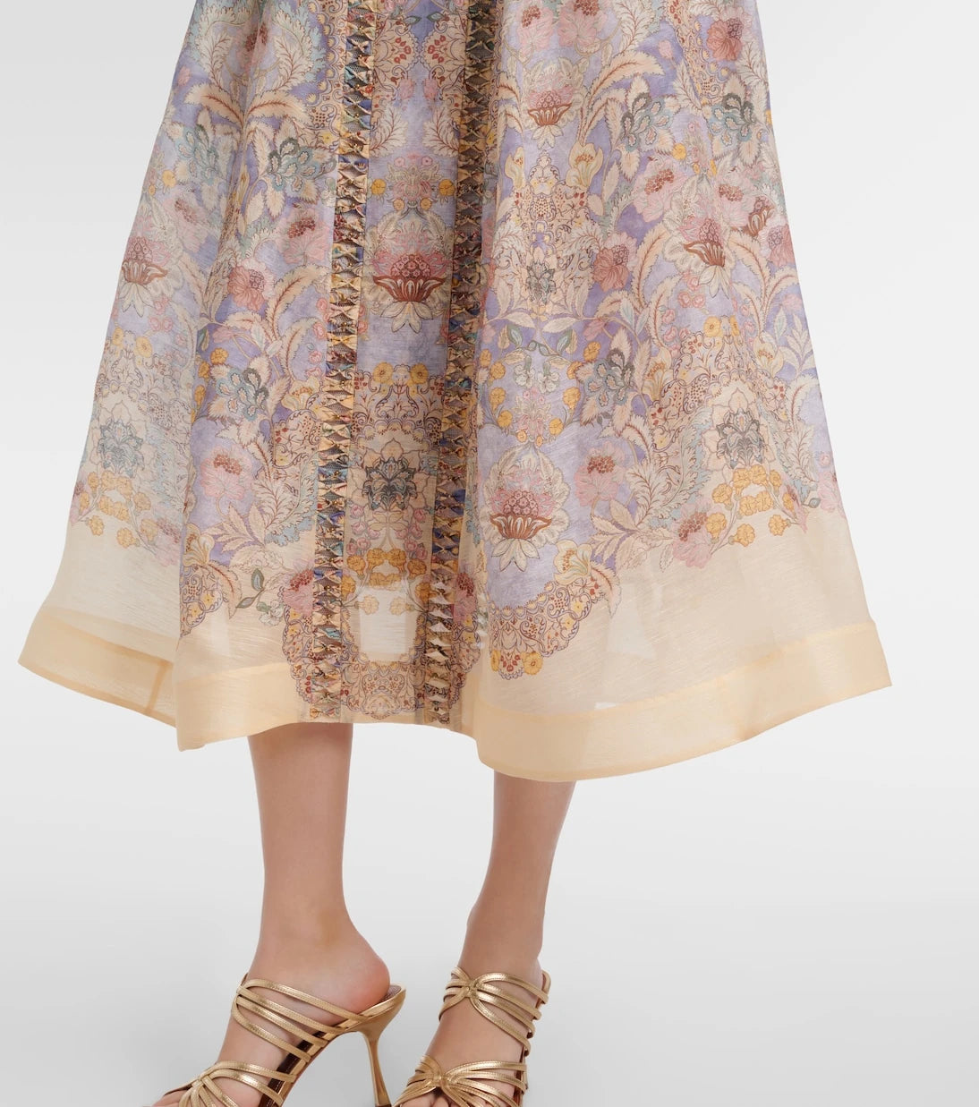 Zimmermann - Rebellion linen and silk midi dress
