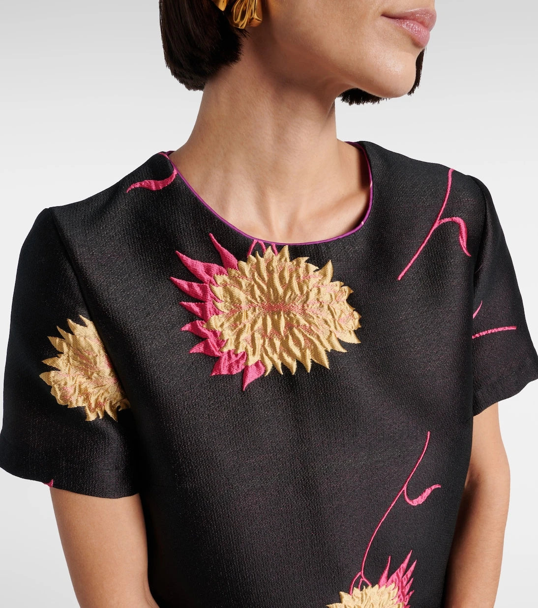 La DoubleJ - Swing jacquard minidress