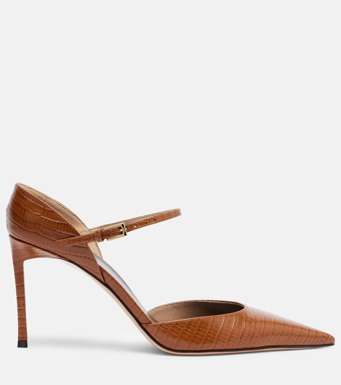 Tom Ford - Vertigo snake-effect leather pumps