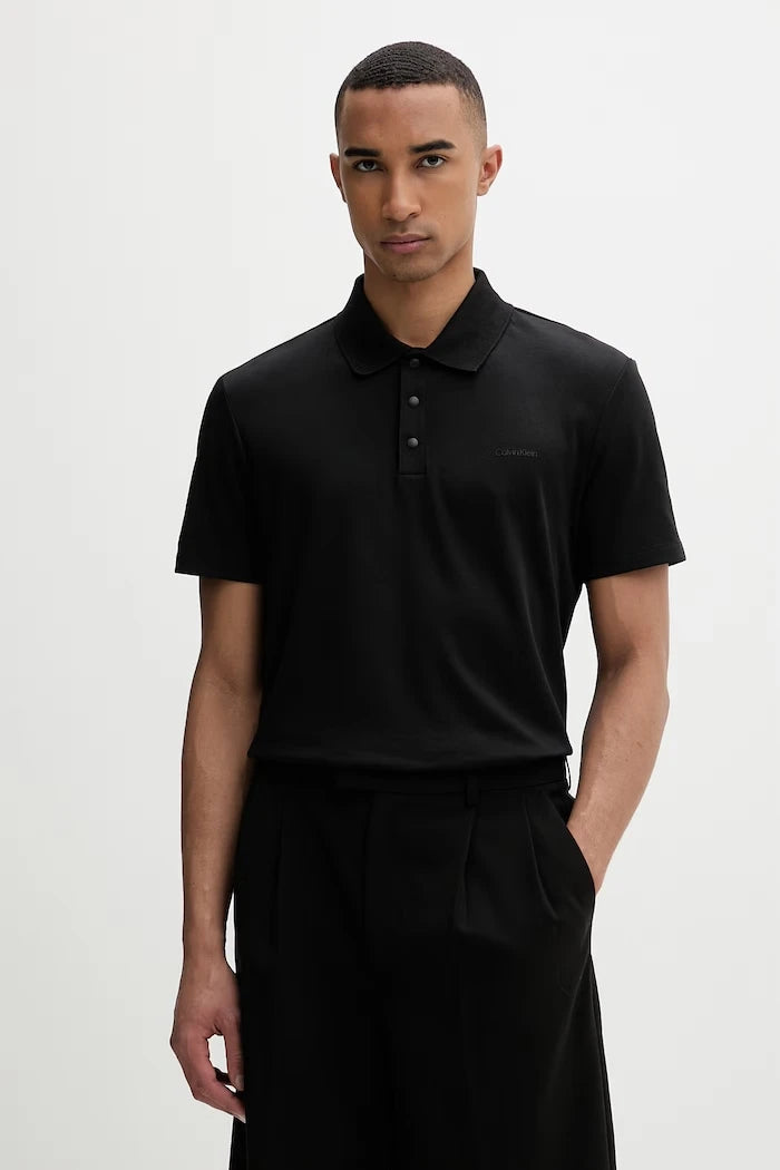 Calvin Klein Тениска с яка мъжка с памук