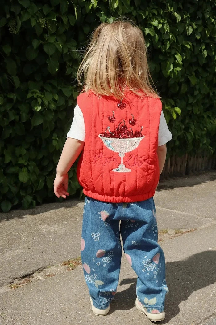 Konges Sløjd MAGOT FRILL PANTS GOTS Çocuk Jean Pantolon
