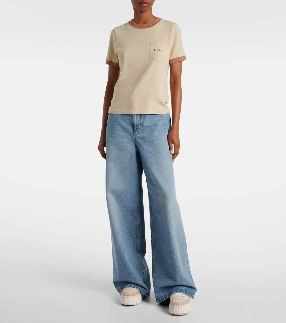 Chloé - Nama leather wedge sneakers