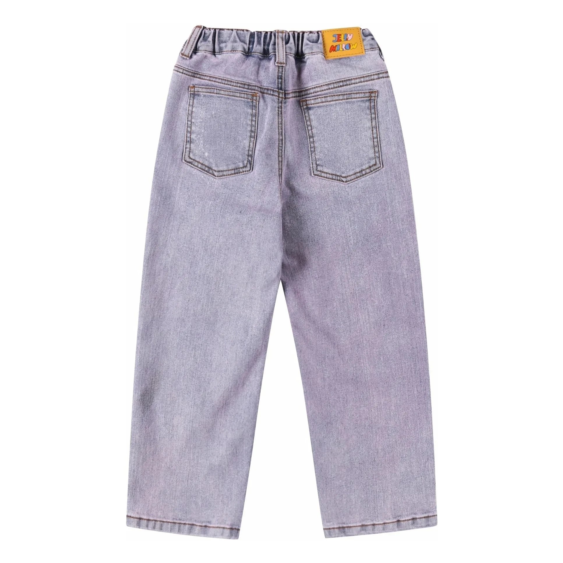 Jelly Mallow - Lucky Clover Denim Pants | Blue