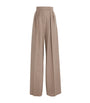 Stretch-Cashmere Wide-Leg Trousers TURTLEDOVE