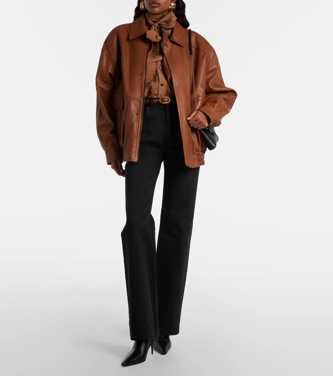 Saint Laurent - Ashley leather ankle boots