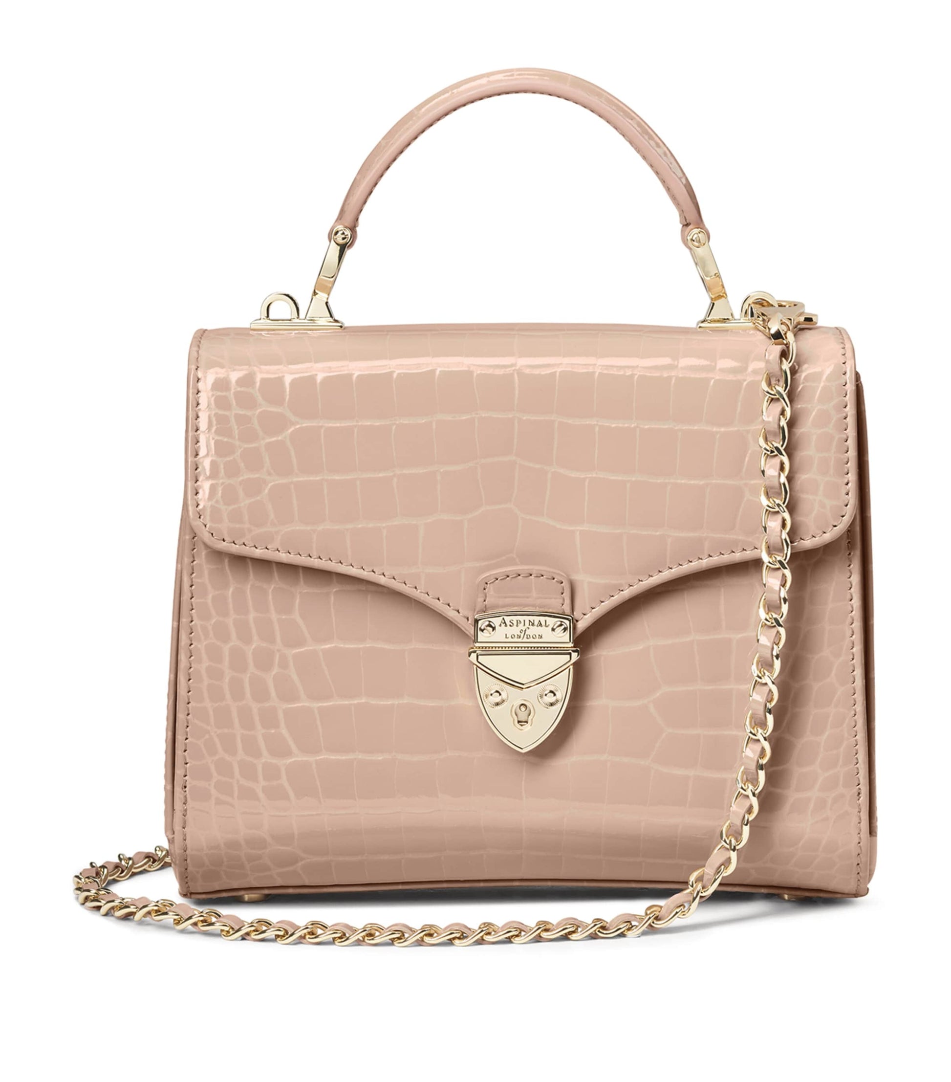 Aspinal Of London Neutral Midi Mayfair Top-Handle Bag