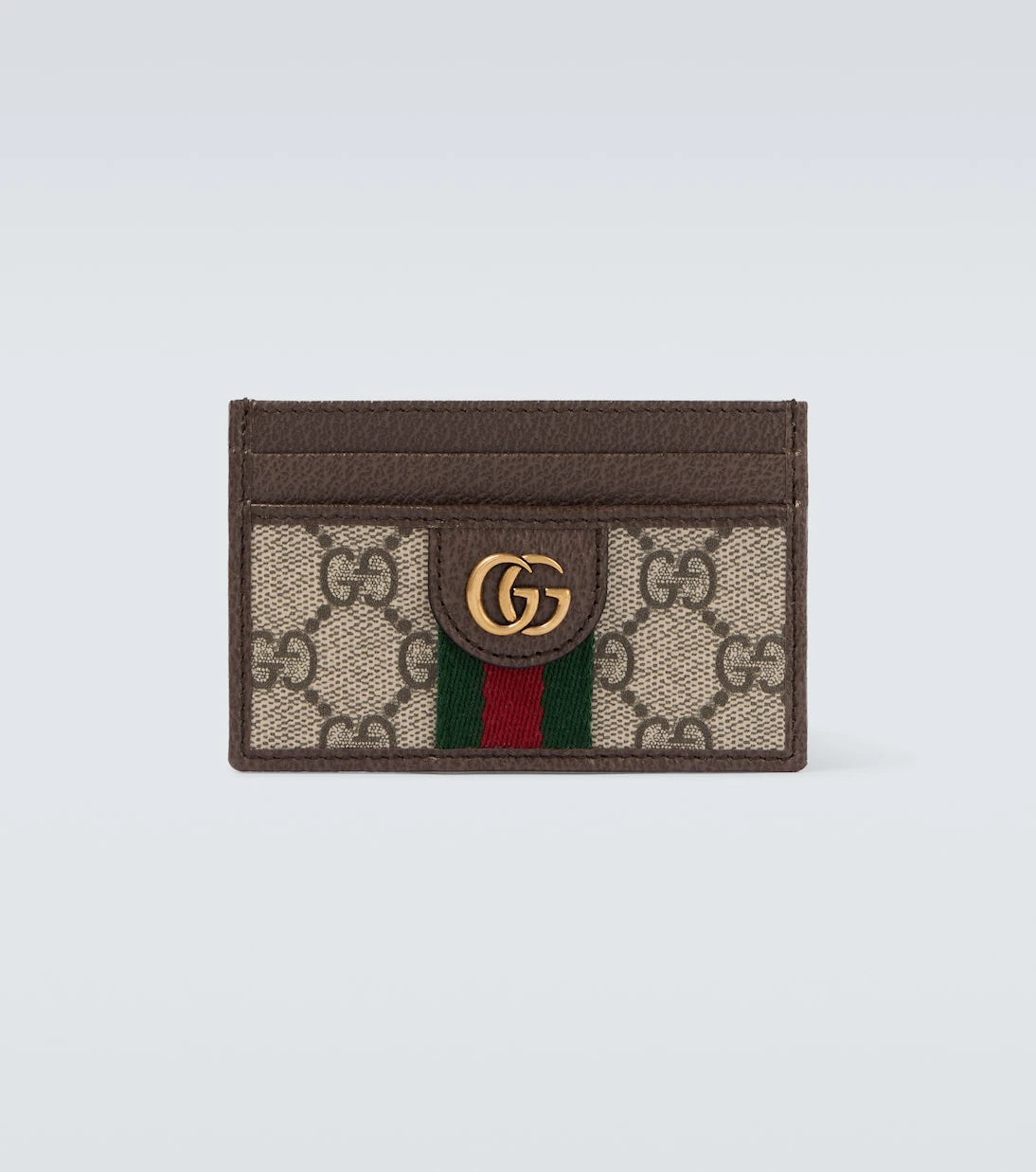 Gucci - Ophidia leather-trimmed card case