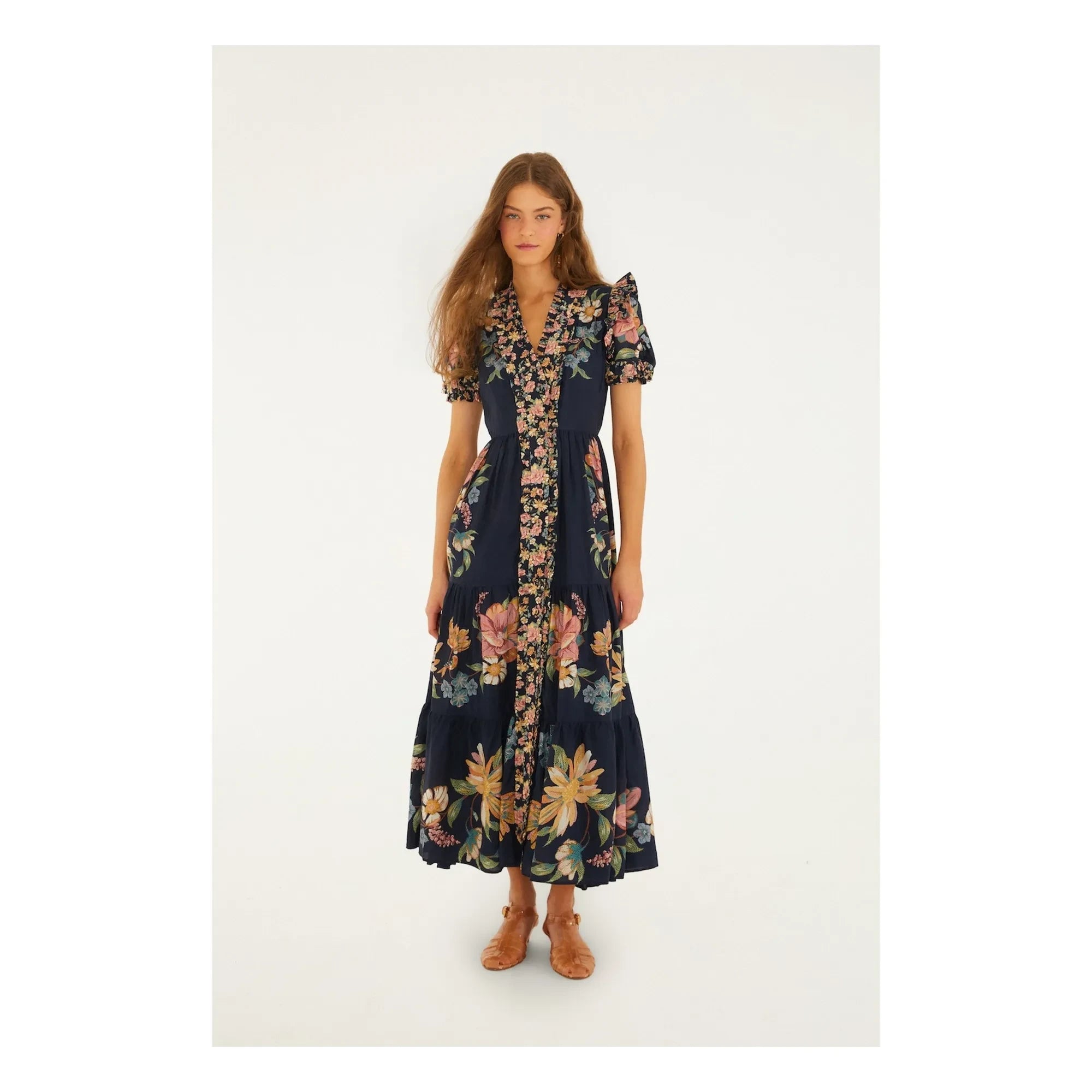 Farm Rio - Maira dress | Navy blue