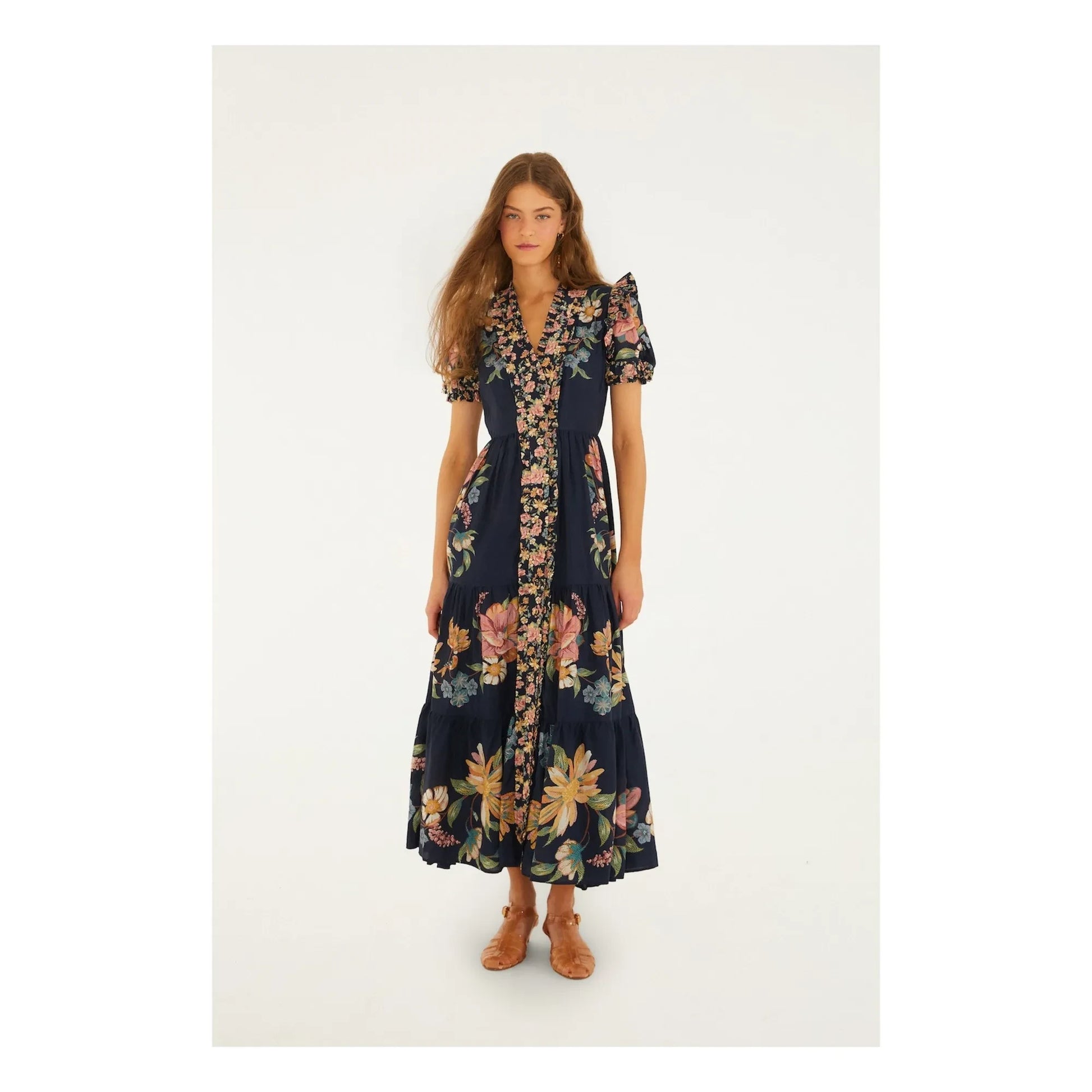 Farm Rio - Maira dress | Navy blue