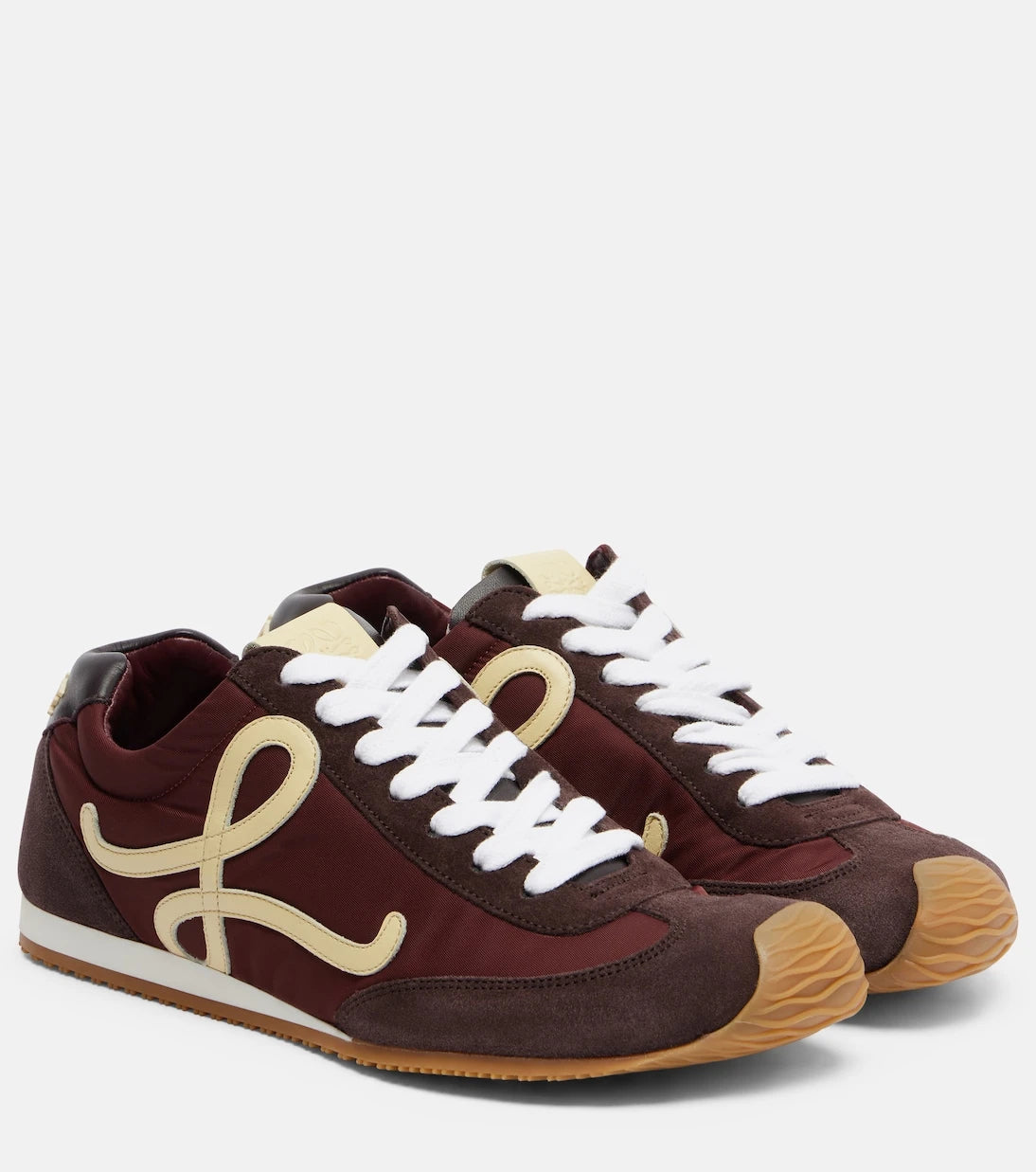 Loewe - Ballet Runner 2.0 suede-trimmed sneakers