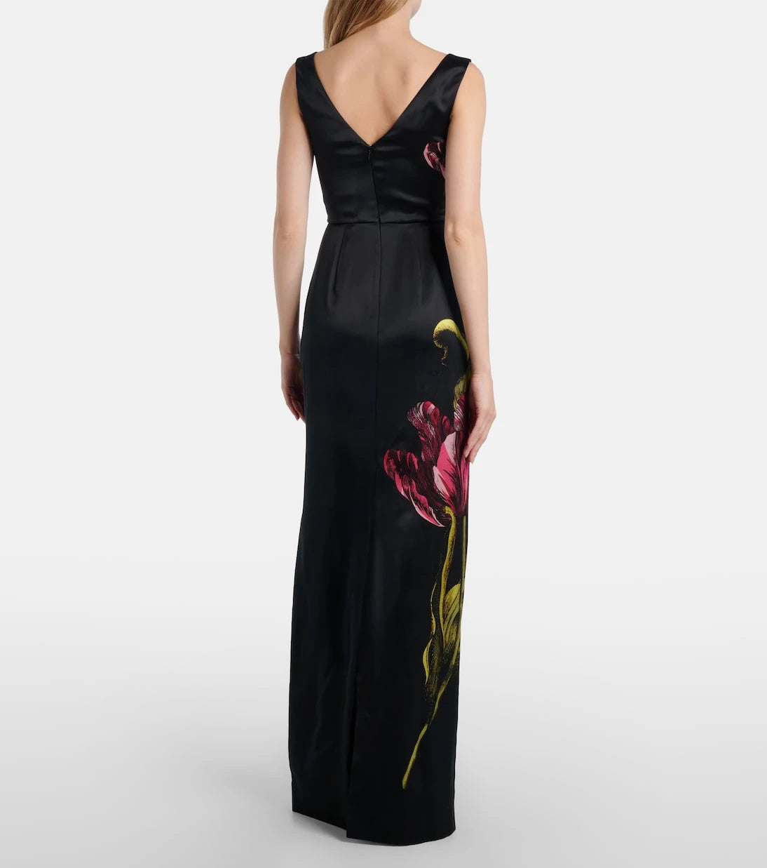 Erdem - Floral duchess satin gown