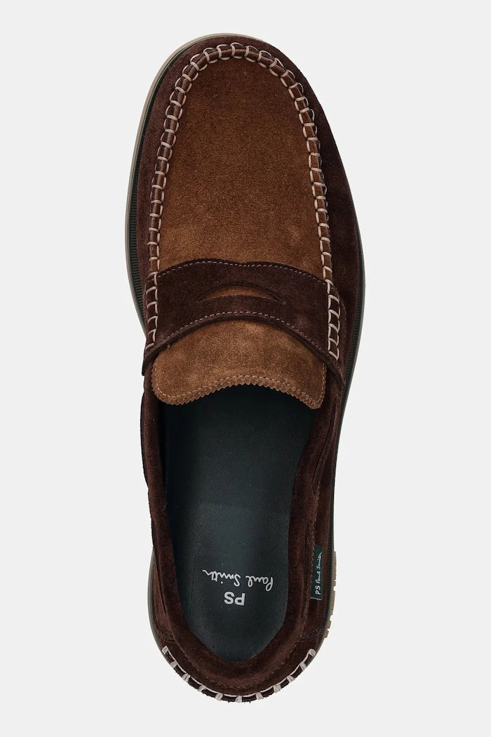Велурени мокасини PS Paul Smith Tristain