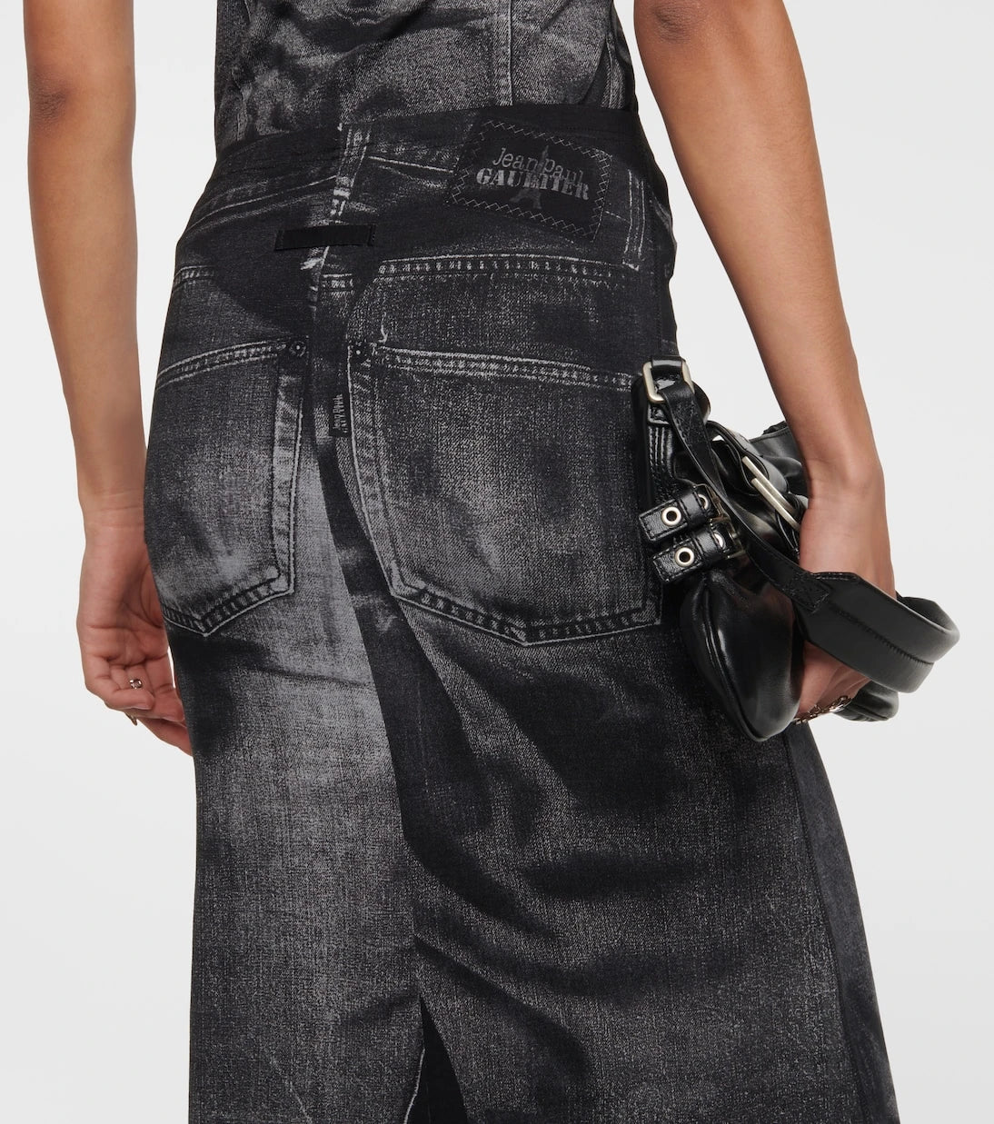 Jean Paul Gaultier - Trompe l'œil jersey maxi skirt