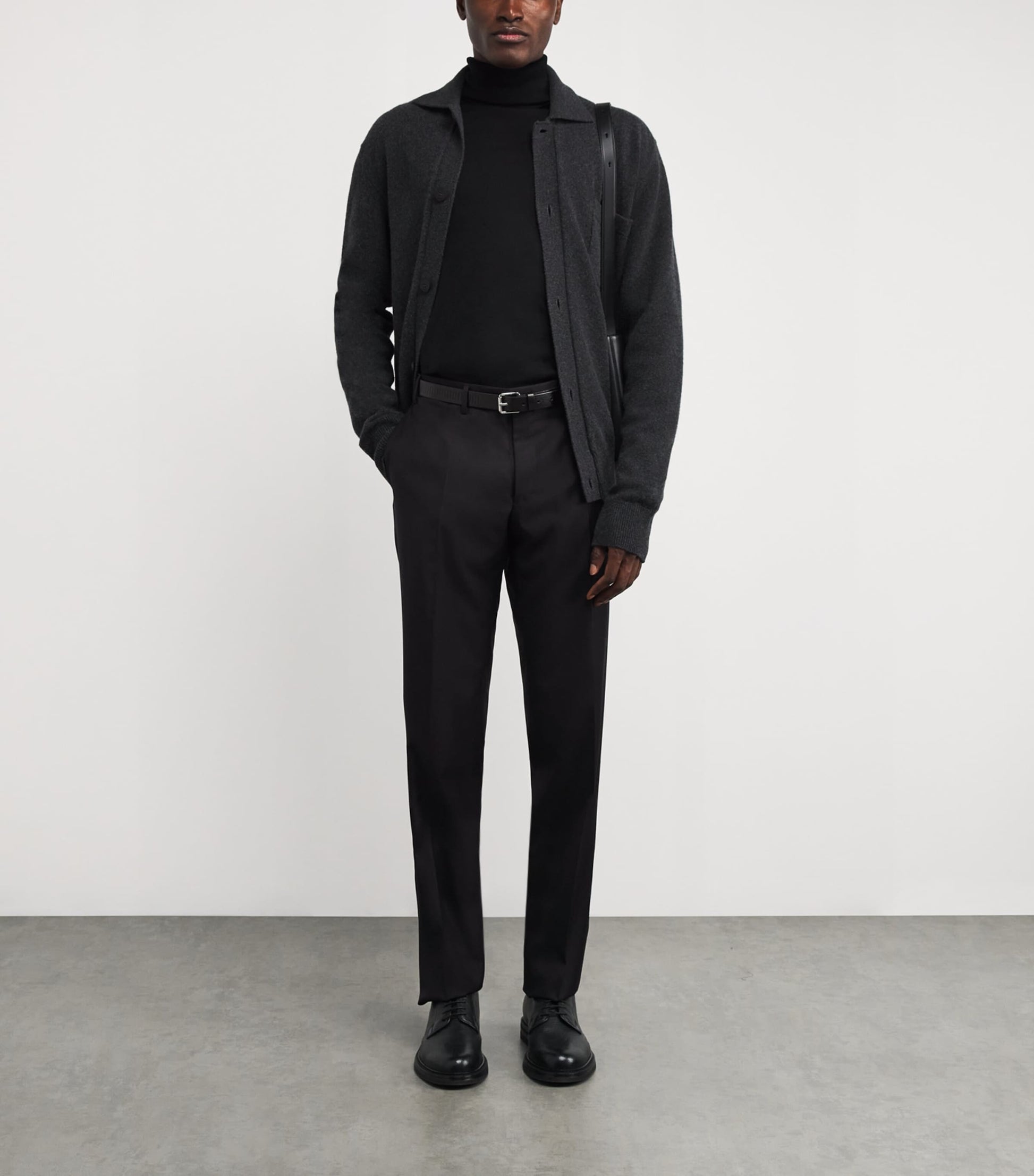 Wool Straight Trousers