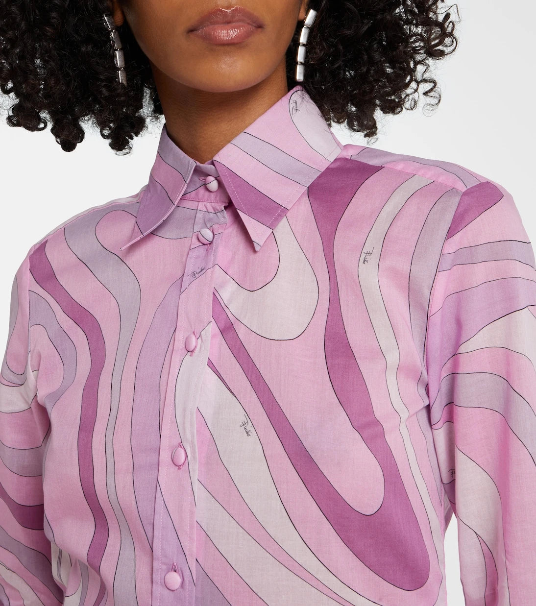 Pucci - Orchidee cotton muslin shirt