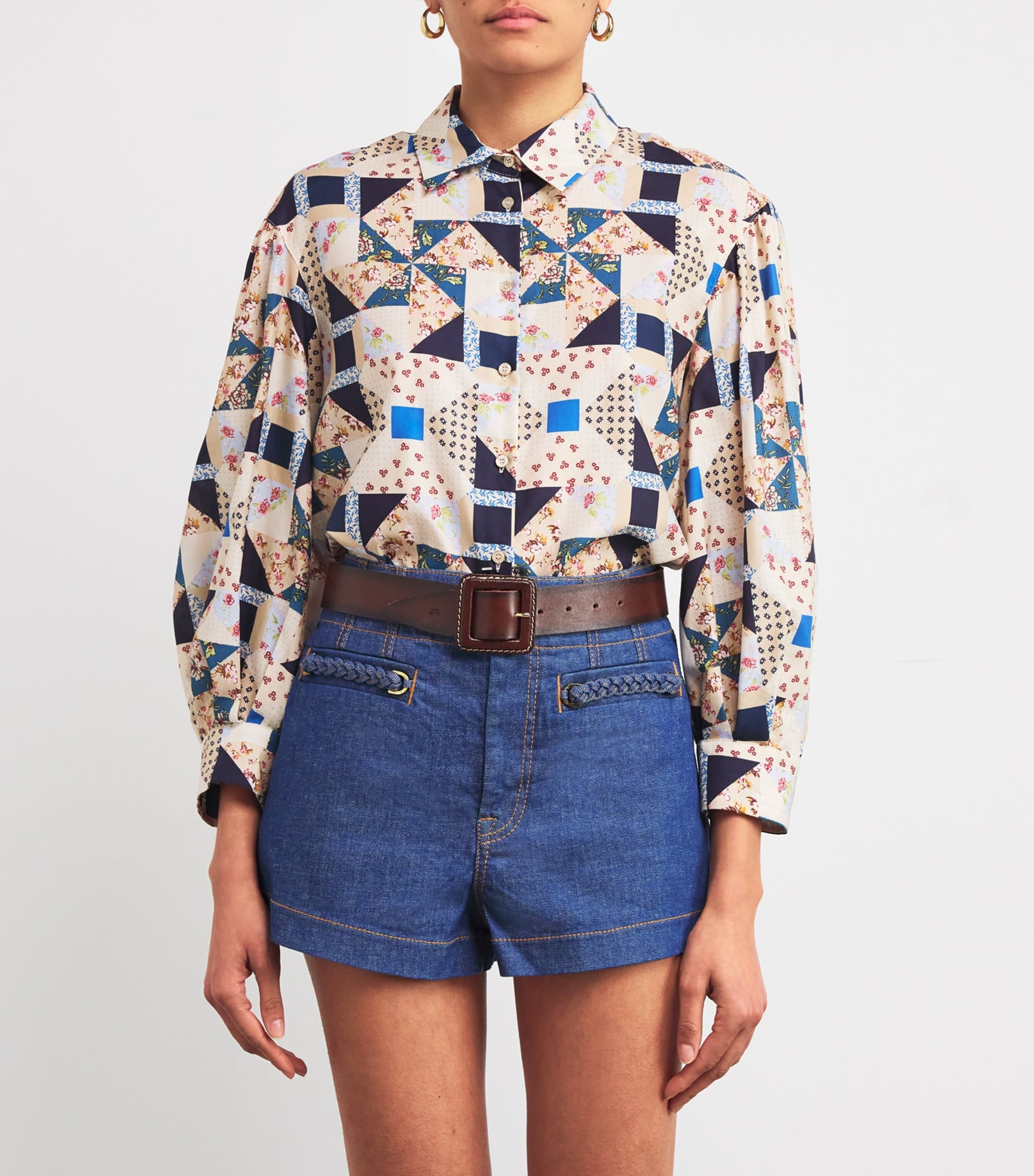 Weekend Max Mara Brown Leather Buckle Belt