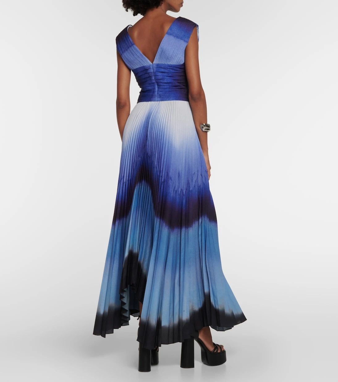 Altuzarra - Printed pleated maxi dress