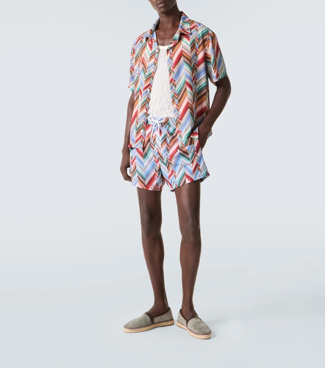 Missoni - Zigzag bowling shirt