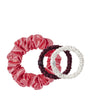 Mulberry Silk Multi-Size Scrunchies in Cracker (Set of 3)