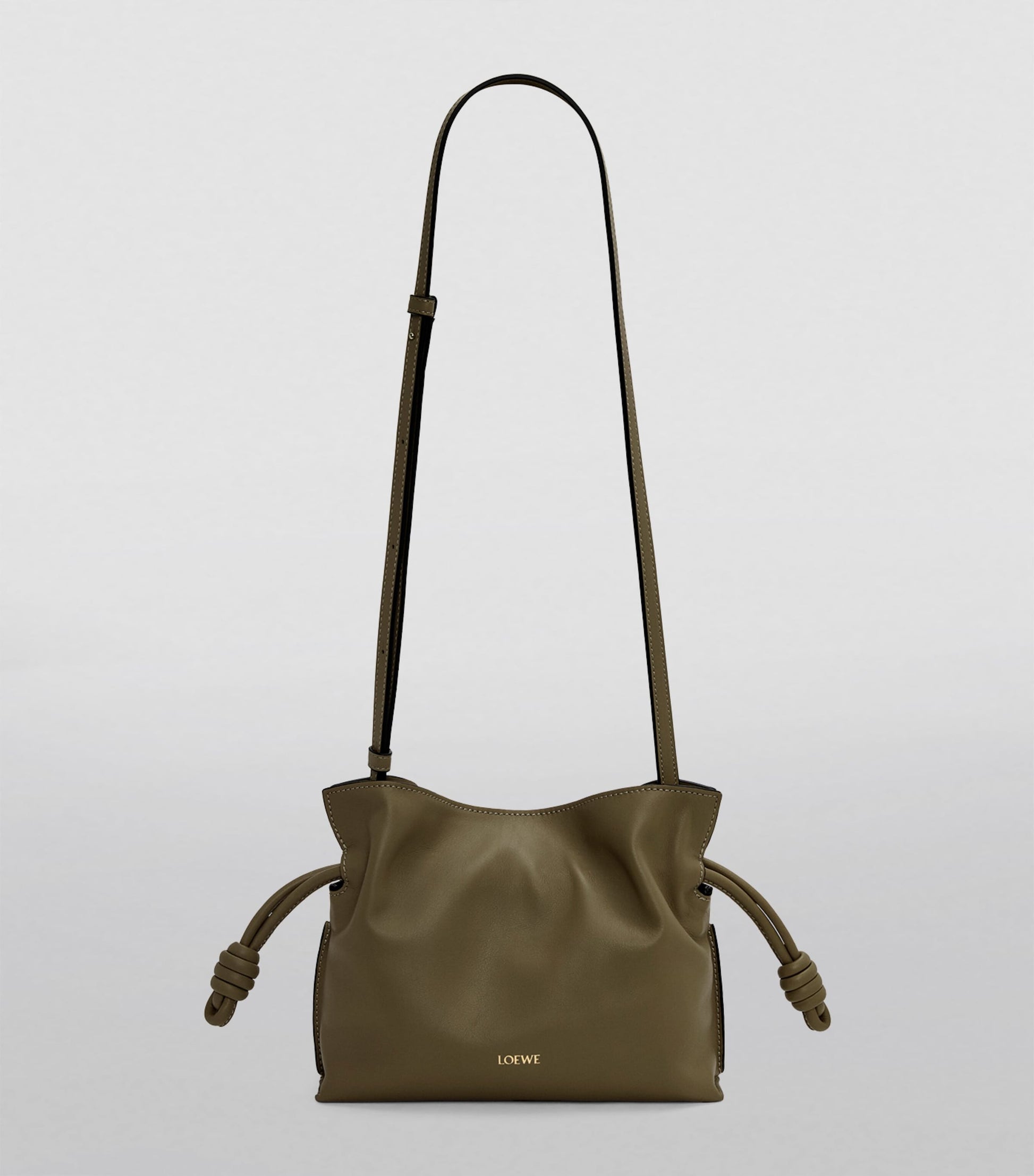 LOEWE Green Mini Leather Flamenco Purse