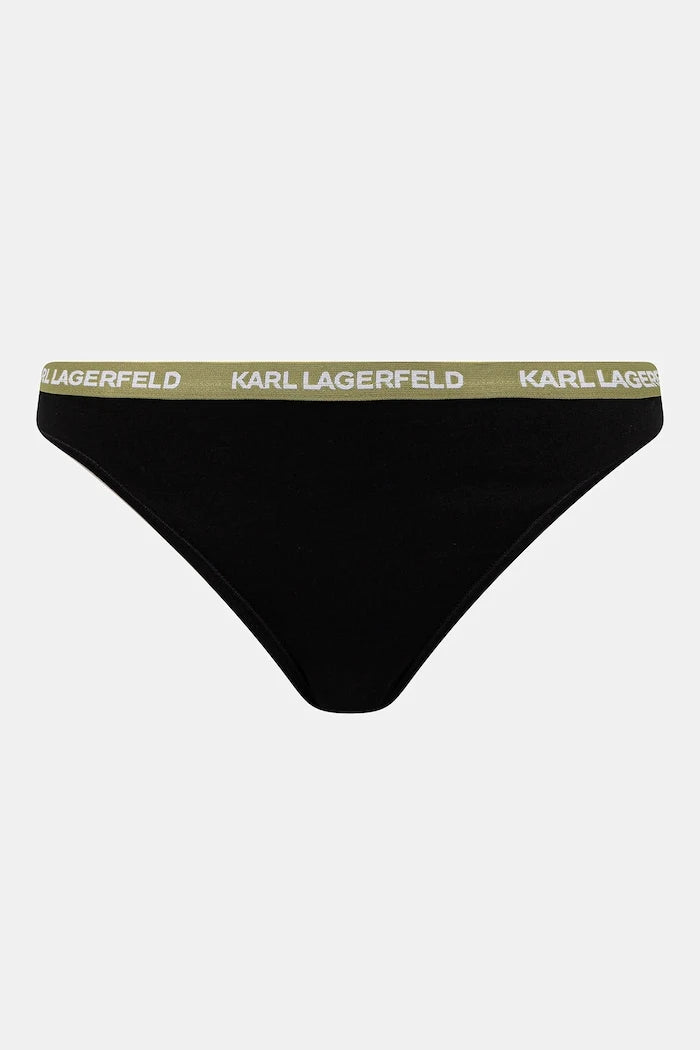 Karl Lagerfeld kadın pamuklu elastan tanga 3'lü