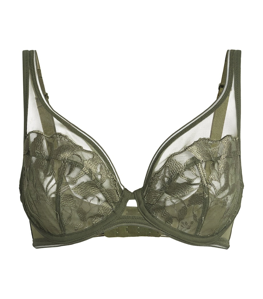 Maison Lejaby Green Tulle Sin Underwired Bra