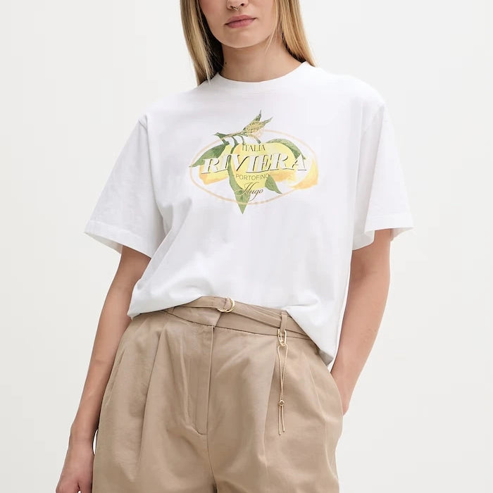 HUGO тениска дамска от памук Vintage Tee_24