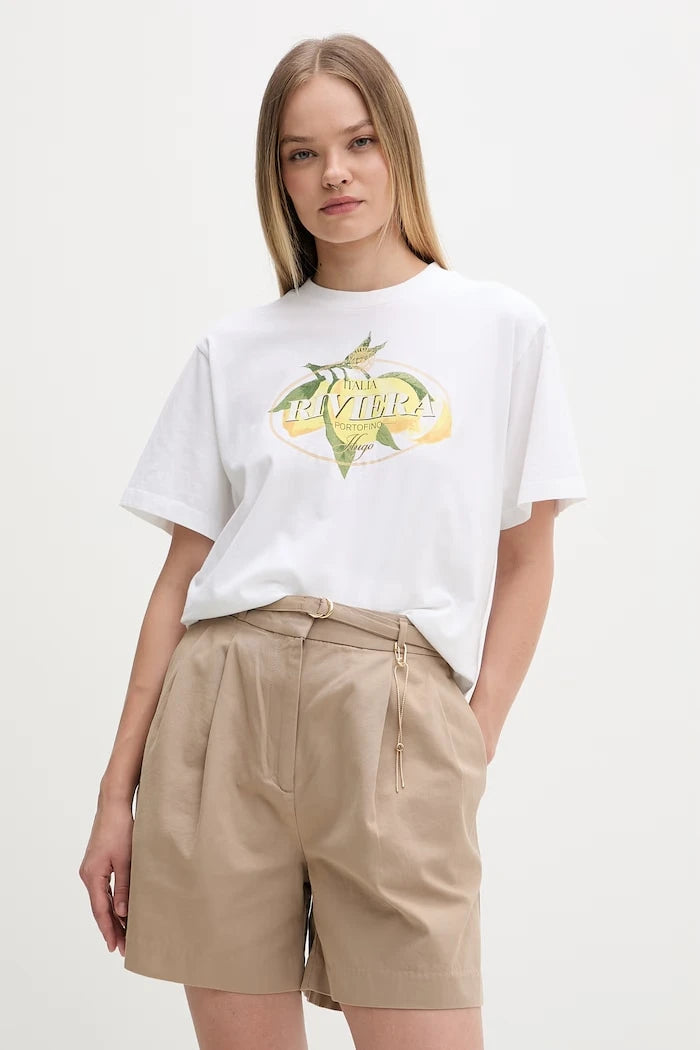 HUGO тениска дамска от памук Vintage Tee_24