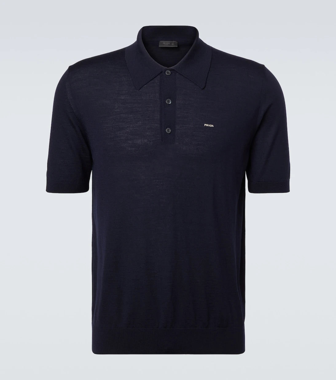 Prada - Logo virgin wool polo shirt