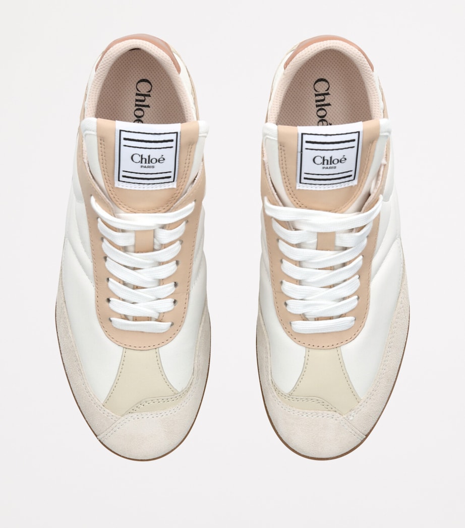 Chloé White Leather Kick Low-Top Sneakers