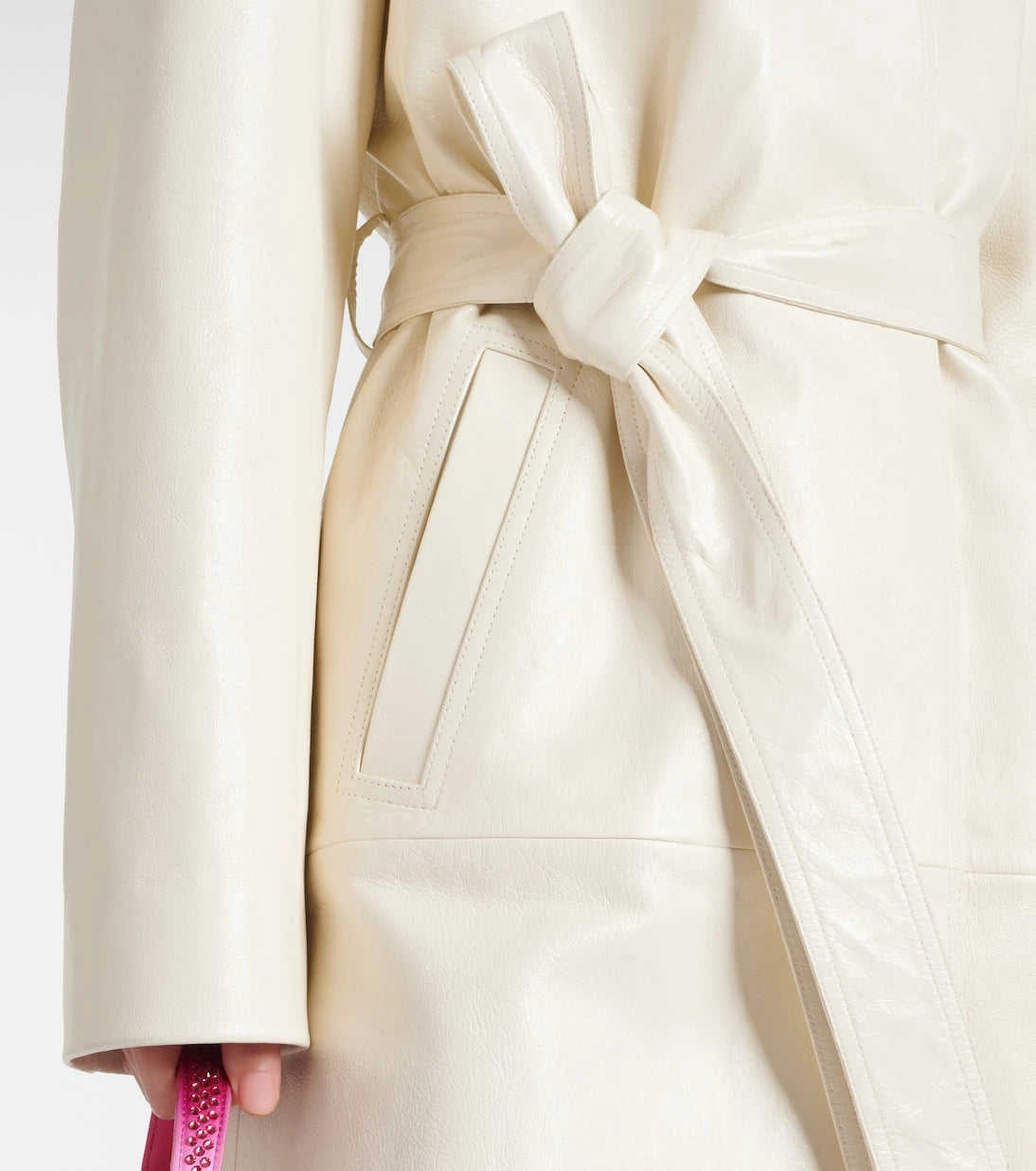 Magda Butrym - Single-breasted leather coat