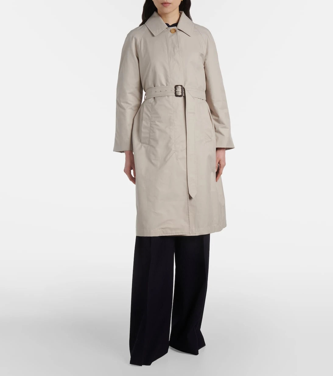 Max Mara - The Cube Orleans belted twill coat