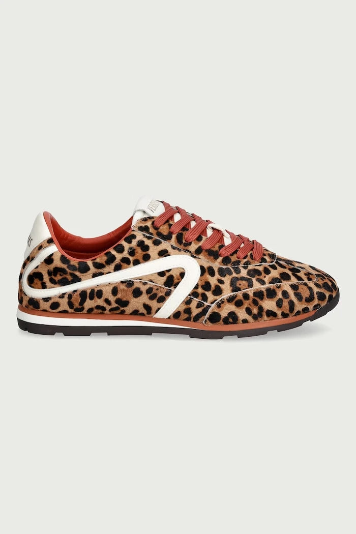 JAMAICA ANIMALIER kadın deri spor ayakkabı