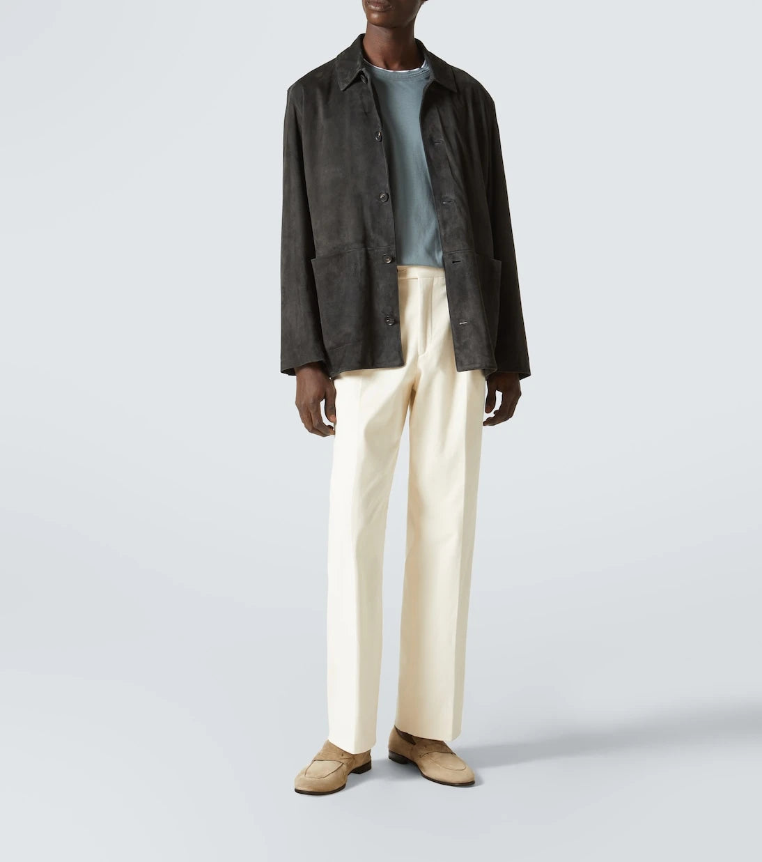 Canali - تيشيرت جيرسيه من مزيج القطن