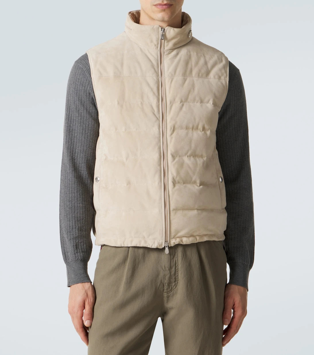 Brunello Cucinelli - Suede down vest