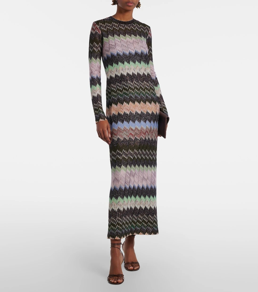 Missoni - فستان ماكسي من الجاكار اللامع
