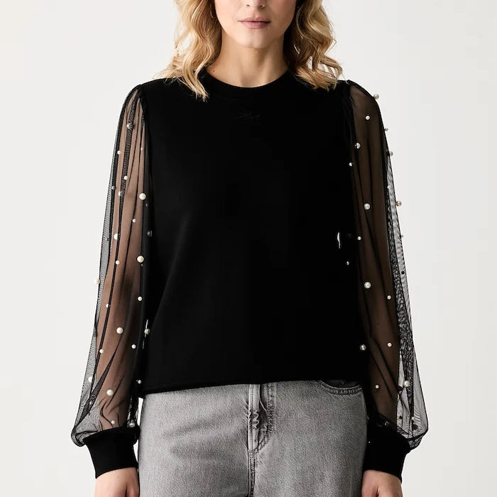 Karl Lagerfeld kadın viskonlu sweatshirt