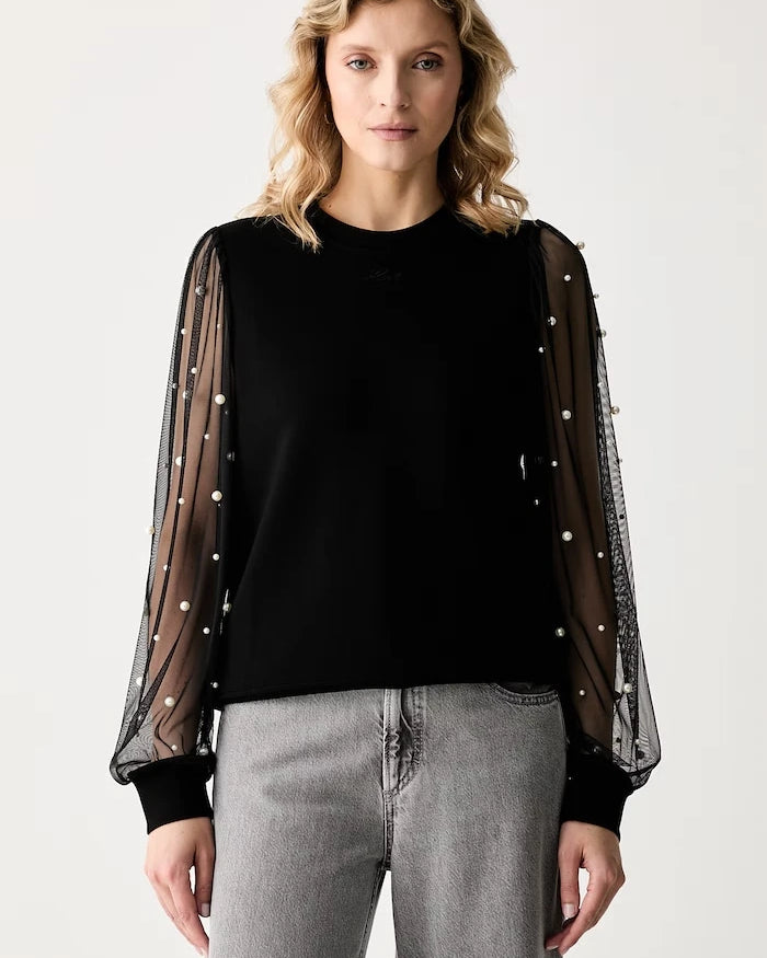 Karl Lagerfeld kadın viskonlu sweatshirt