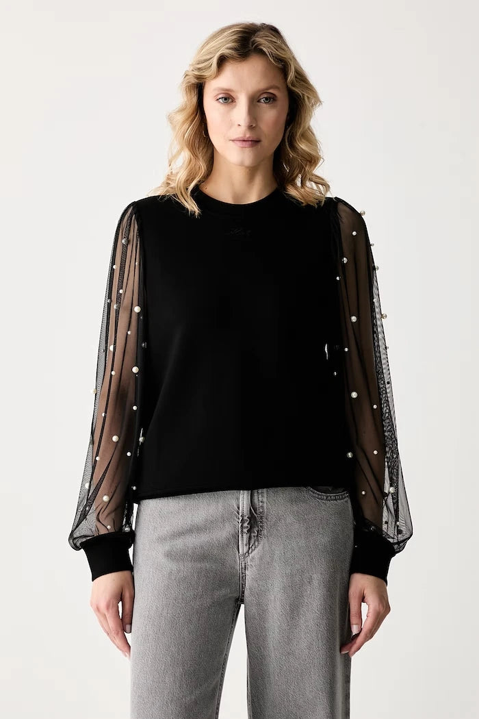 Karl Lagerfeld kadın viskonlu sweatshirt