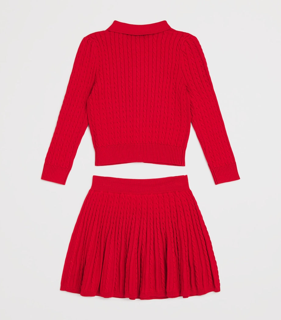 Ralph Lauren Kids Cotton Cardigan and Skirt Set (2-7 Years)