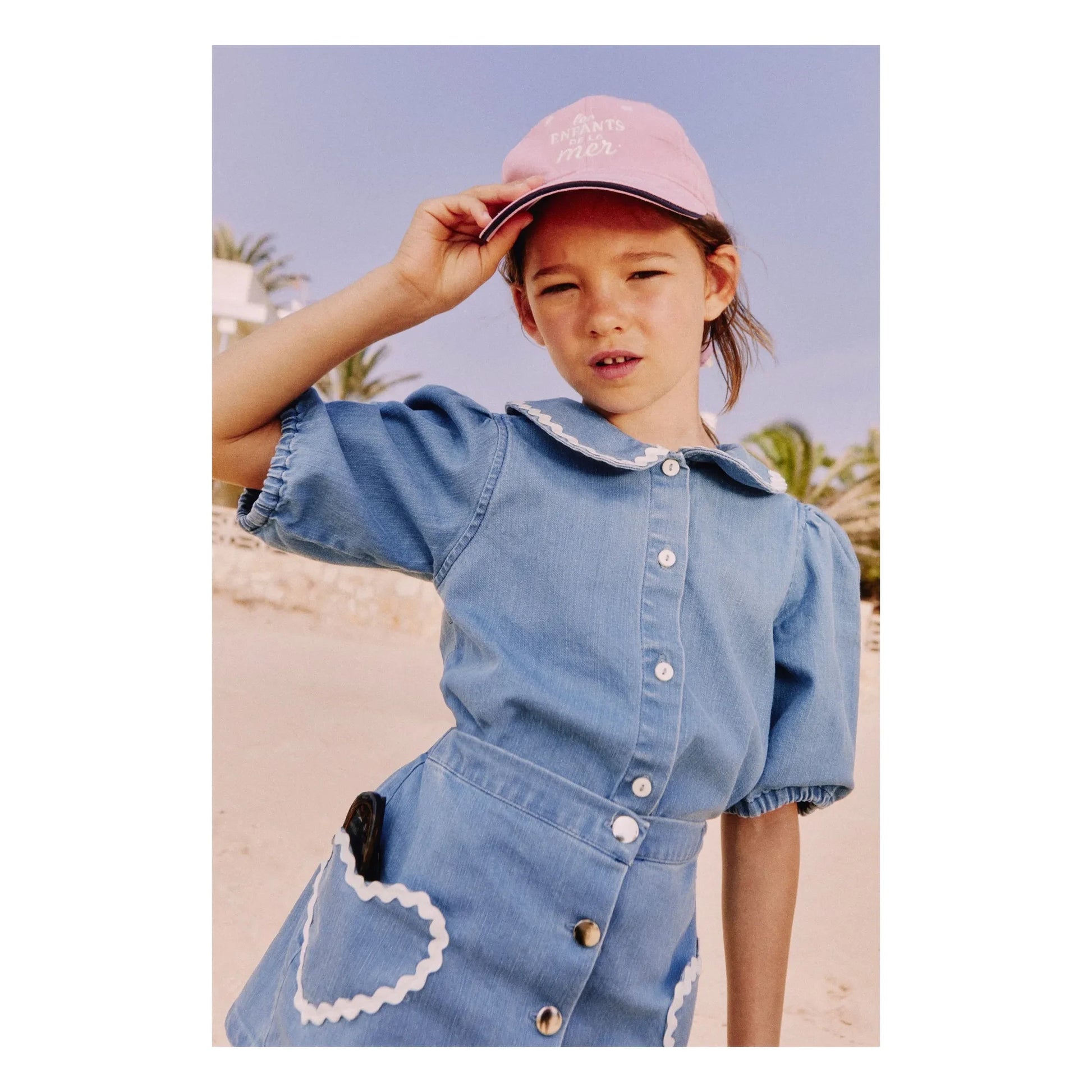 Mipounet - Jean Louise Poches Cœurs | Light Blue